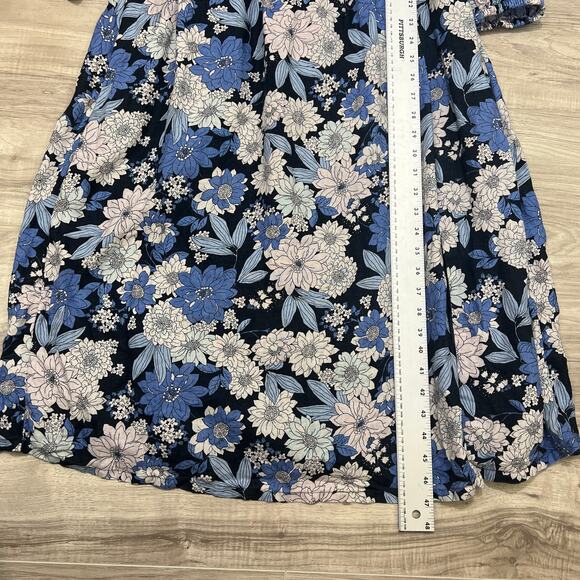 J. Crew Smocked Linen Daydream Dress Zinnia Floral Size MT Boho Dress - Picture 5 of 11